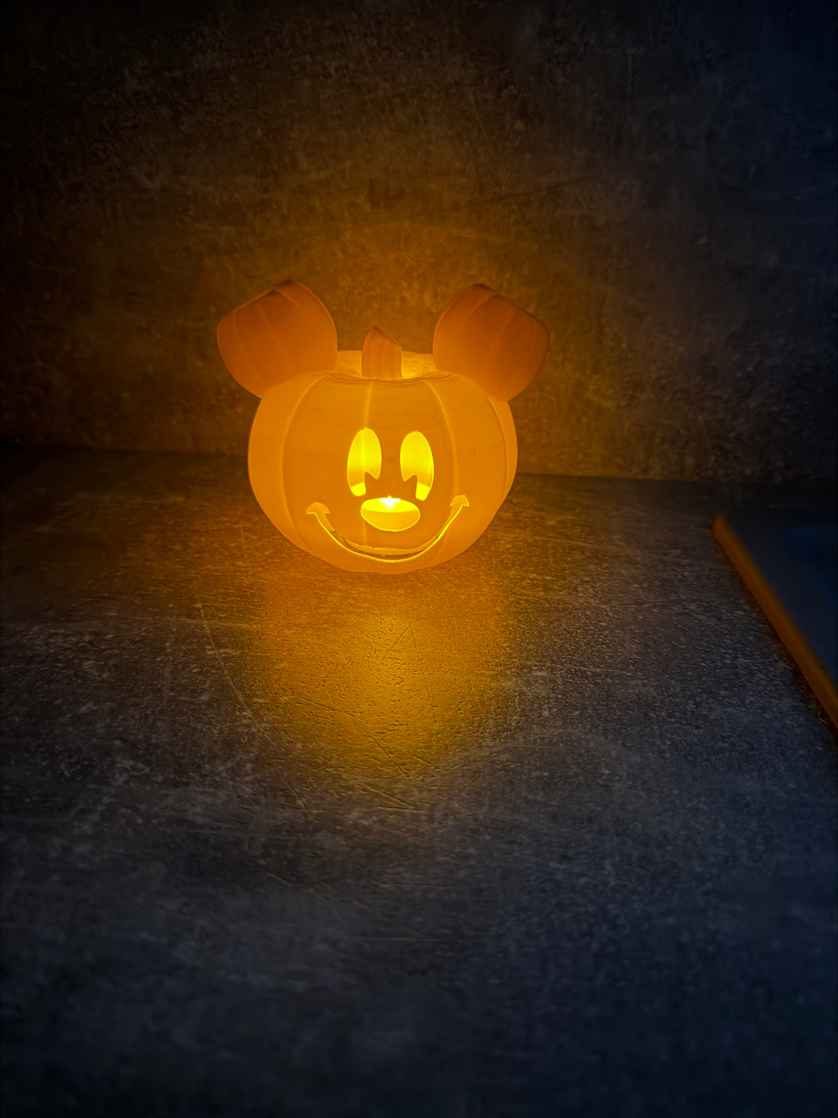 Mickey Mouse Tea Light Pumpkin